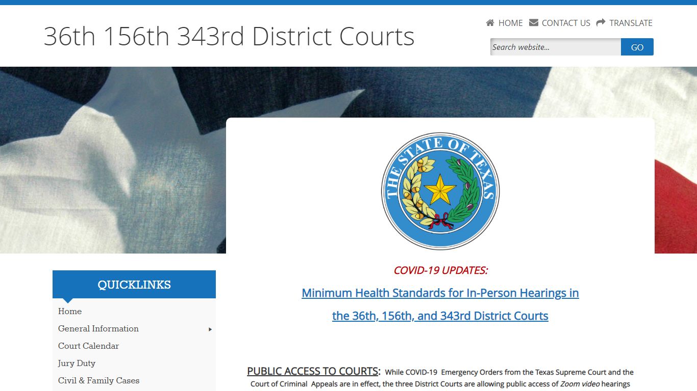 36th 156th 343rd District Courts - Fayette County, Texas